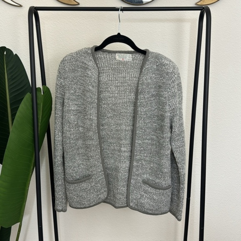 The May Co. Women's Gray Basic Jacket Cardigan Size S